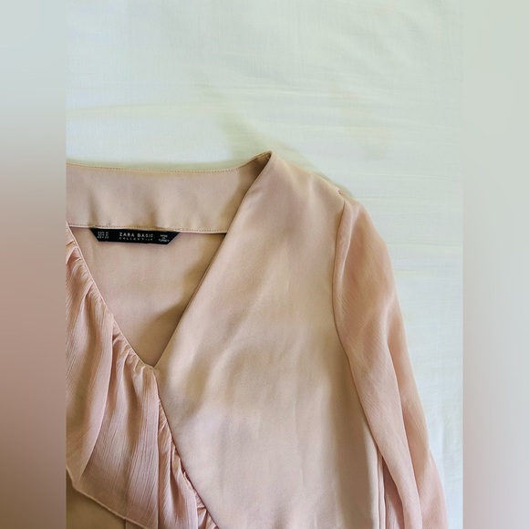 Zara Cherry Blossom Pink Ruffle Dress - Picture 2 of 4